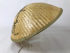 Japanese Bamboo Henro Kasa Hat Sugegasa Vtg Zen Pilgrimage Sun Protection B249