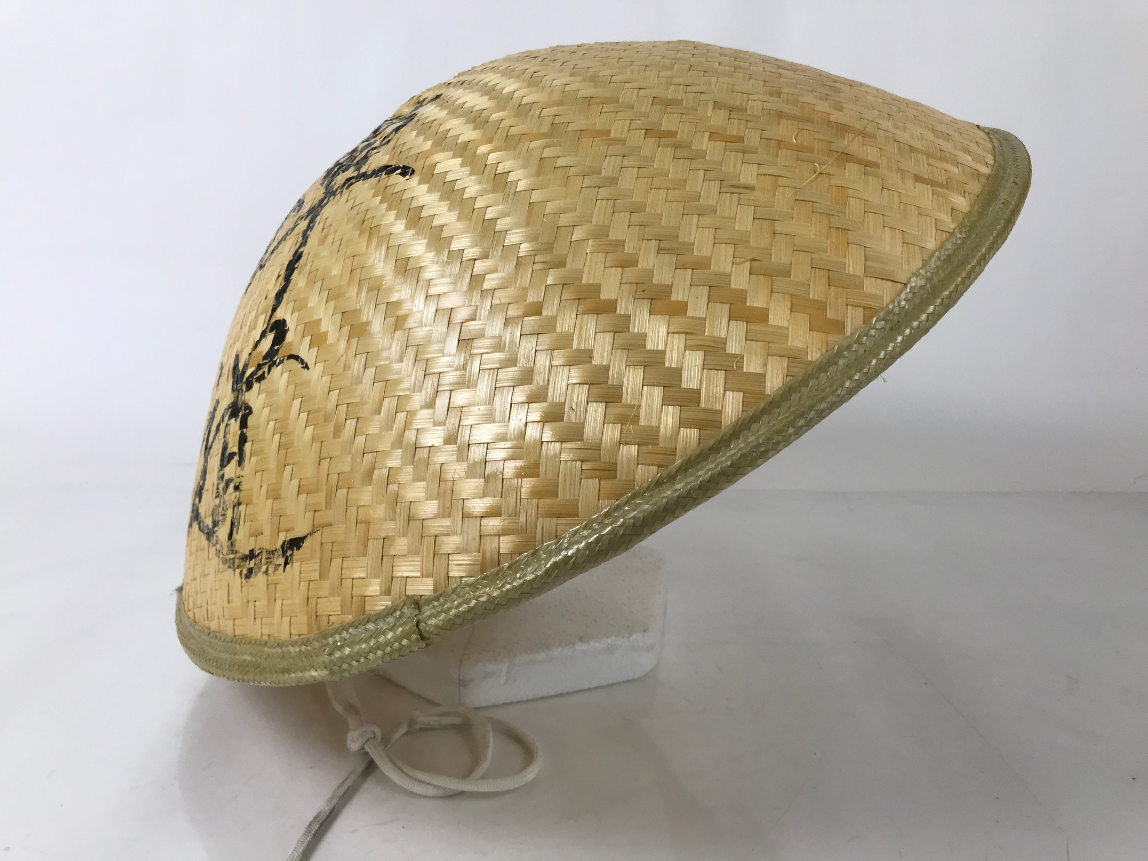 Japanese Bamboo Henro Kasa Hat Sugegasa Vtg Zen Pilgrimage Sun Protection B249