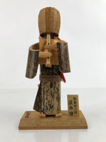 Japanese Bamboo Kokeshi Doll Echizen Komuso Buddhist Zen Priest Monk ST5