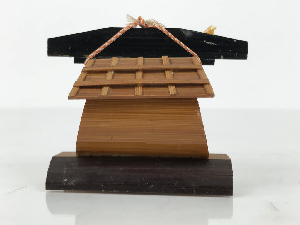 Japanese Bamboo Kokeshi Doll Vtg Kimono Couple Figurine Palanquin Hakone KF829