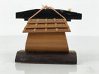 Japanese Bamboo Kokeshi Doll Vtg Kimono Couple Figurine Palanquin Hakone KF829