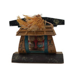 Japanese Bamboo Kokeshi Doll Vtg Kimono Couple Figurine Palanquin Hakone KF829