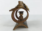 Japanese Bamboo Kokeshi Doll Vtg Kimono Figurine Palanquin Komagatake KF828