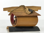 Japanese Bamboo Kokeshi Doll Vtg Kimono Figurine Palanquin Komagatake KF828