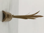 Japanese Bamboo Kokeshi Grass Vtg Singing Frogs Figurine Handcrafted Brown KF801