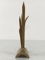 Japanese Bamboo Kokeshi Grass Vtg Singing Frogs Figurine Handcrafted Brown KF801