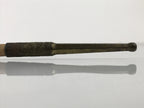 Japanese Bamboo Metal Large Traditional Kiseru Pipe Vtg Crane Mon Design JK912
