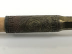 Japanese Bamboo Metal Large Traditional Kiseru Pipe Vtg Crane Mon Design JK912