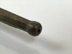 Japanese Bamboo Metal Large Traditional Kiseru Pipe Vtg Crane Mon Design JK912