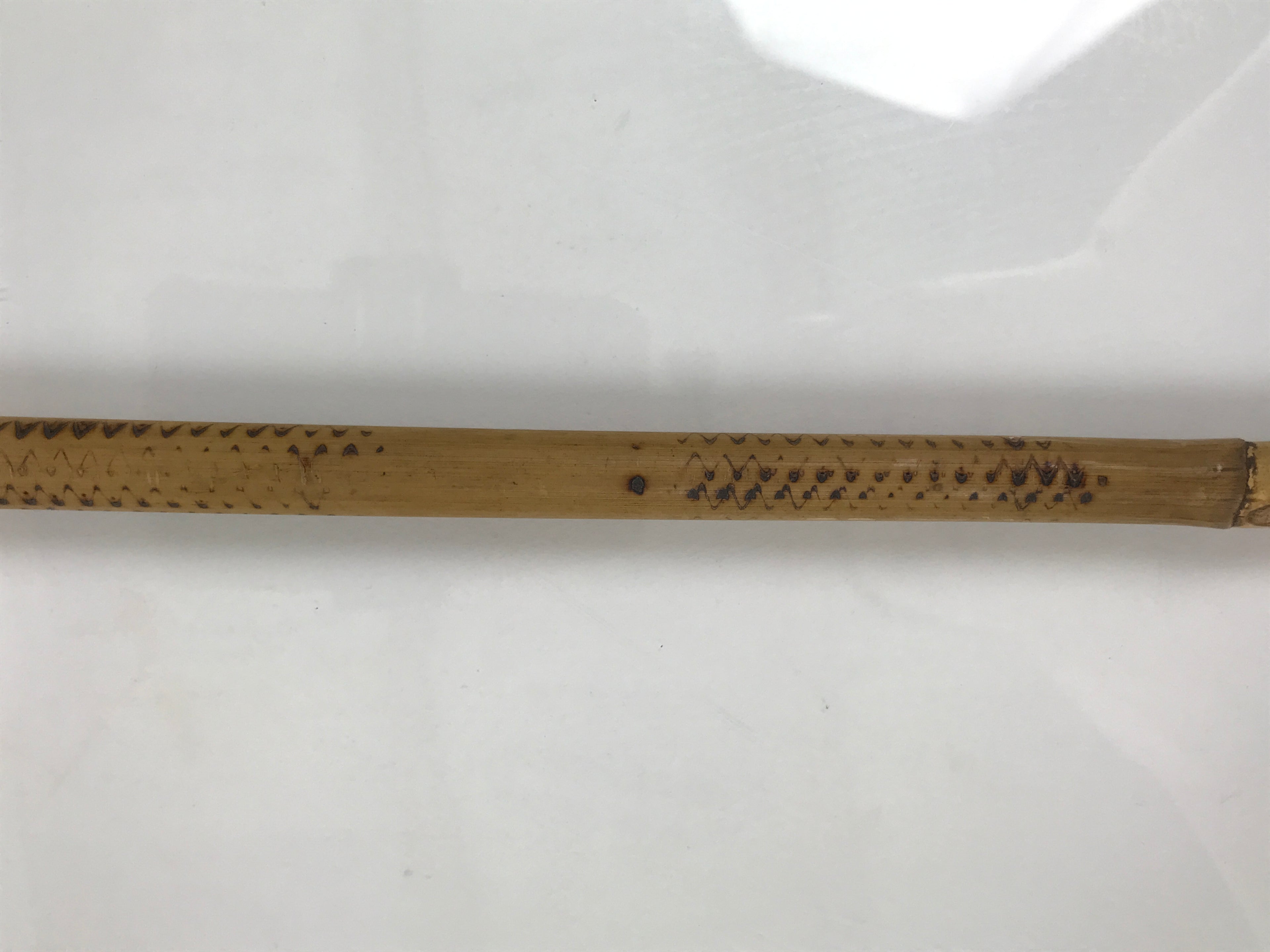 Japanese Bamboo Metal Large Traditional Kiseru Pipe Vtg Crane Mon Design JK912