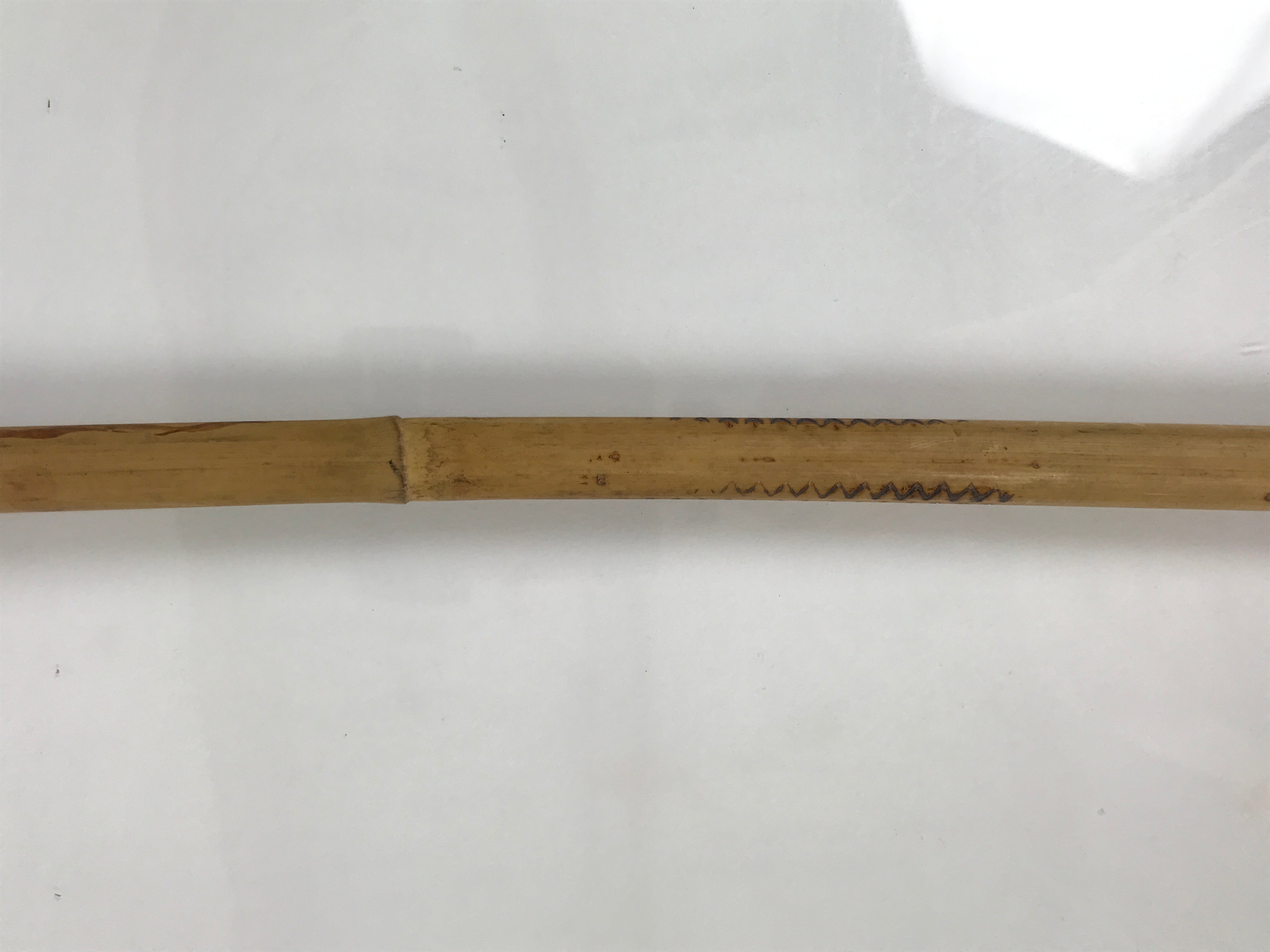 Japanese Bamboo Metal Large Traditional Kiseru Pipe Vtg Crane Mon Design JK912