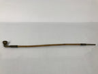 Japanese Bamboo Metal Large Traditional Kiseru Pipe Vtg Crane Mon Design JK912