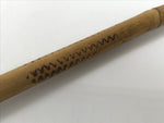 Japanese Bamboo Metal Large Traditional Kiseru Pipe Vtg Crane Mon Design JK912