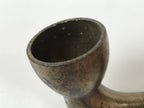 Japanese Bamboo Metal Large Traditional Kiseru Pipe Vtg Crane Mon Design JK912