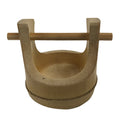 Japanese Bamboo Miniature Hand Bucket Serving Dish Vtg Teoke Kaiseki Meal L349