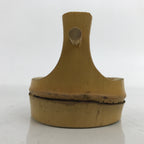 Japanese Bamboo Miniature Hand Bucket Serving Dish Vtg Teoke Kaiseki Meal L350