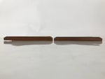 Japanese Bamboo Oshibori-Oki Wet Towel Tray Pair Vtg Holder Slat Duckboard L518