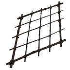 Japanese Bamboo Rhombus Lattice Wall Decoration Vtg Vine Natural Material WT557