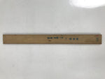 Japanese Bamboo Ruler Vtg Tool Stationery Woodworking Carpentry 30cm Brown T322