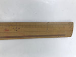 Japanese Bamboo Ruler Vtg Tool Stationery Woodworking Carpentry 30cm Brown T322