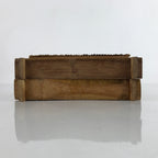Japanese Bamboo Shabu Shabu Meat Stacking Serving Dishes Vtg Plates Brown L282
