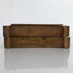 Japanese Bamboo Shabu Shabu Meat Stacking Serving Dishes Vtg Plates Brown L282