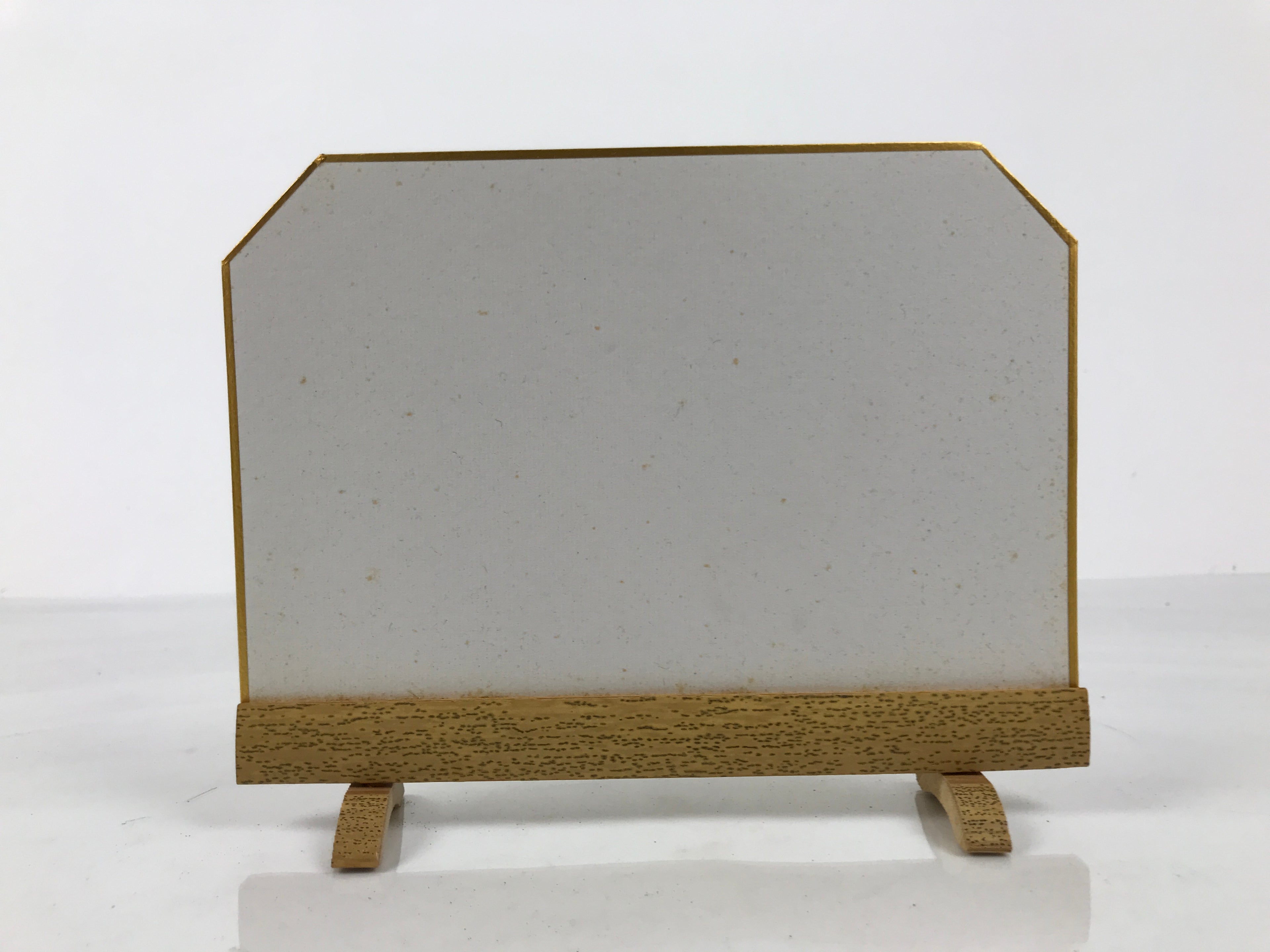 Japanese Bamboo Shikishi Art Board w/Display Stand Vtg Artwork Frame Blank JK924