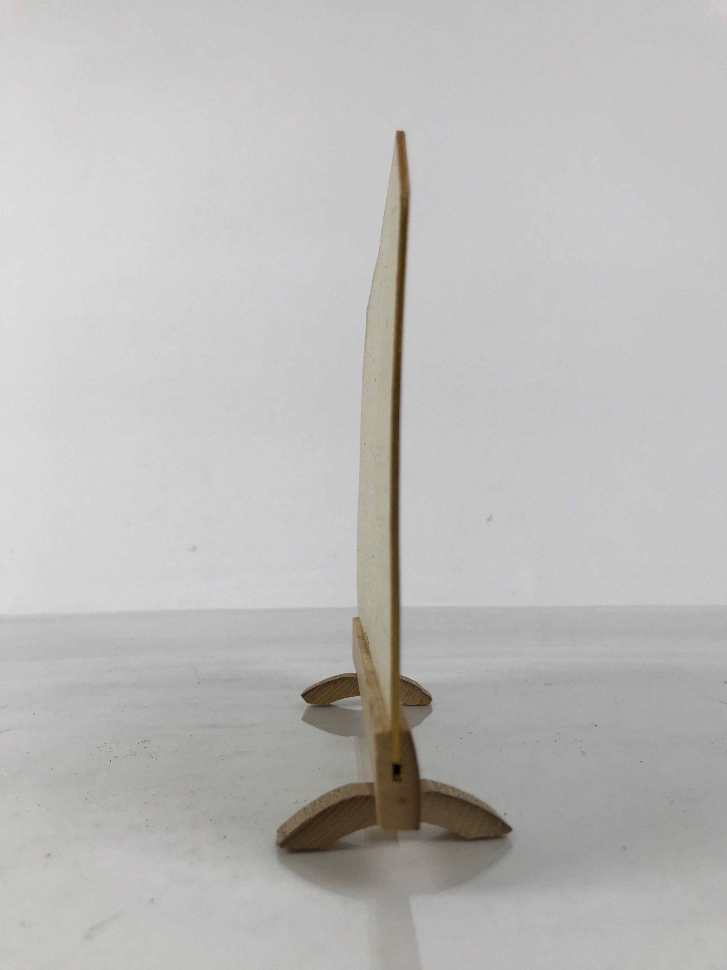 Japanese Bamboo Shikishi Art Board w/Display Stand Vtg Artwork Frame Blank JK924