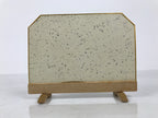 Japanese Bamboo Shikishi Art Board w/Display Stand Vtg Artwork Frame Blank JK924