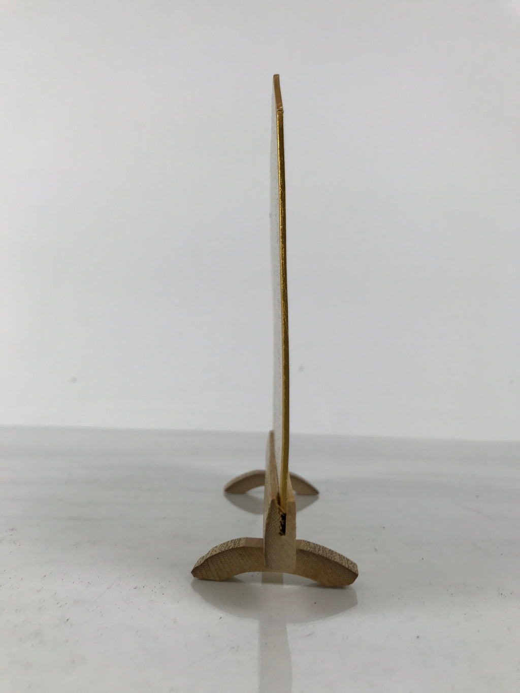 Japanese Bamboo Shikishi Art Board w/Display Stand Vtg Artwork Frame Blank JK924