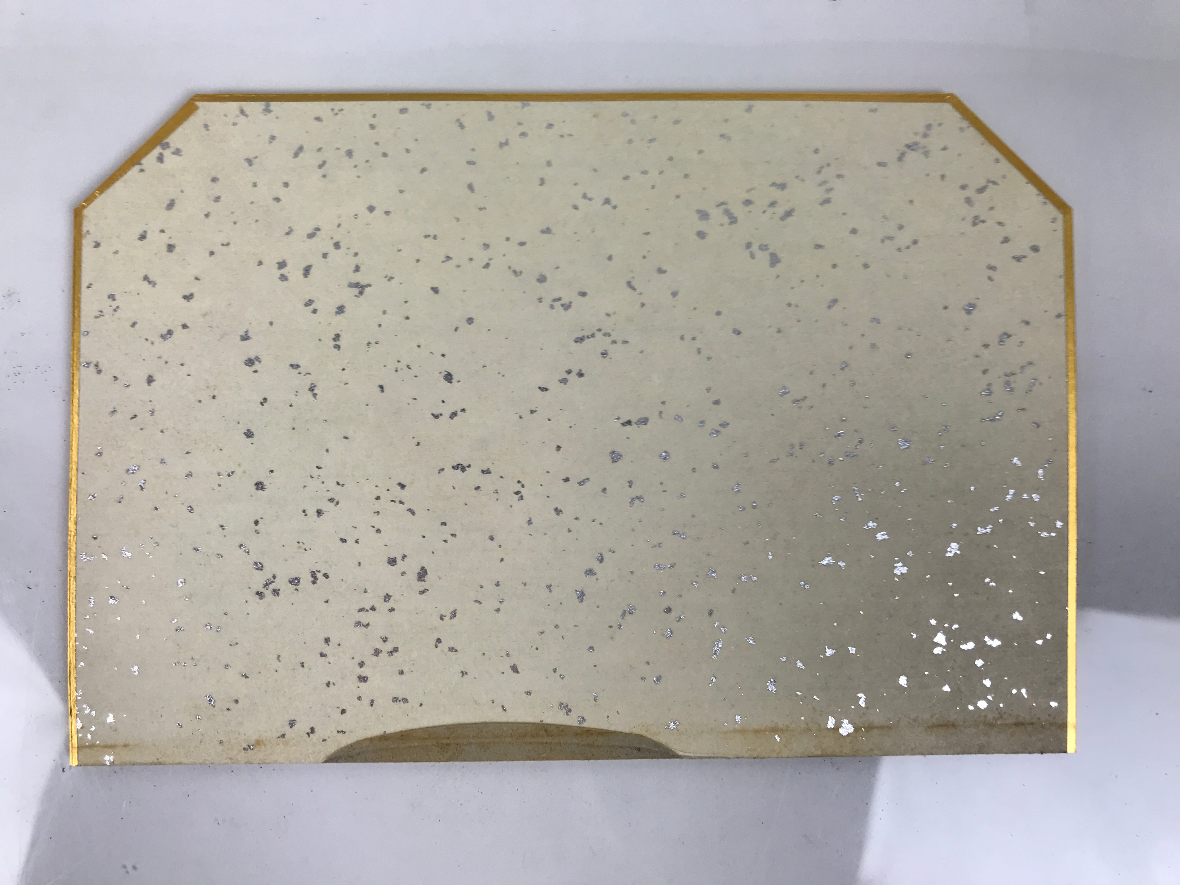 Japanese Bamboo Shikishi Art Board w/Display Stand Vtg Artwork Frame Blank JK924