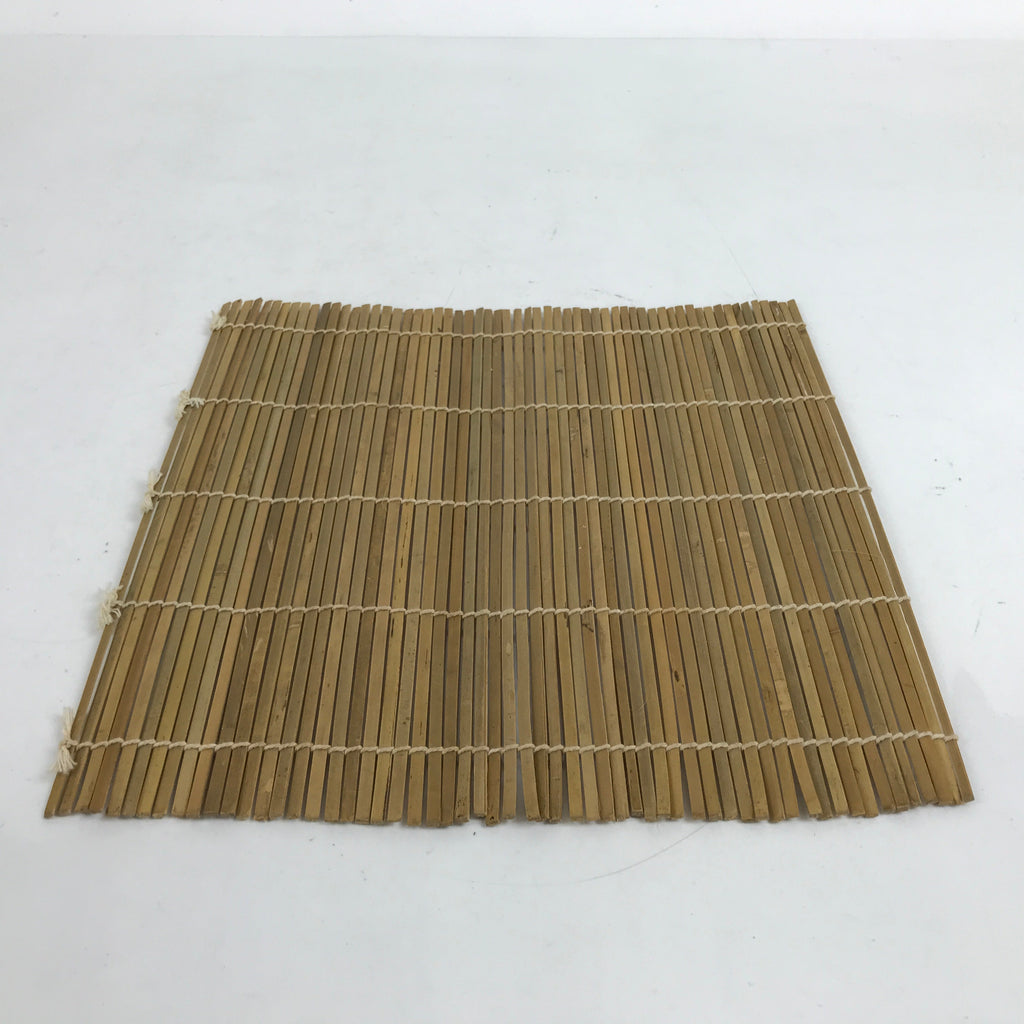 Japanese Bamboo Sushi Rolling Mat Vtg Makisu Natural Wood 24cm JK719