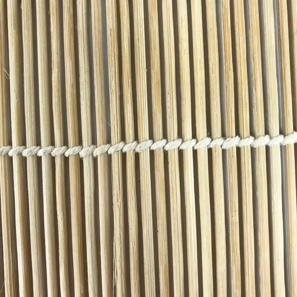 Japanese Bamboo Sushi Rolling Mat Vtg Natural Wood 24cm JK716