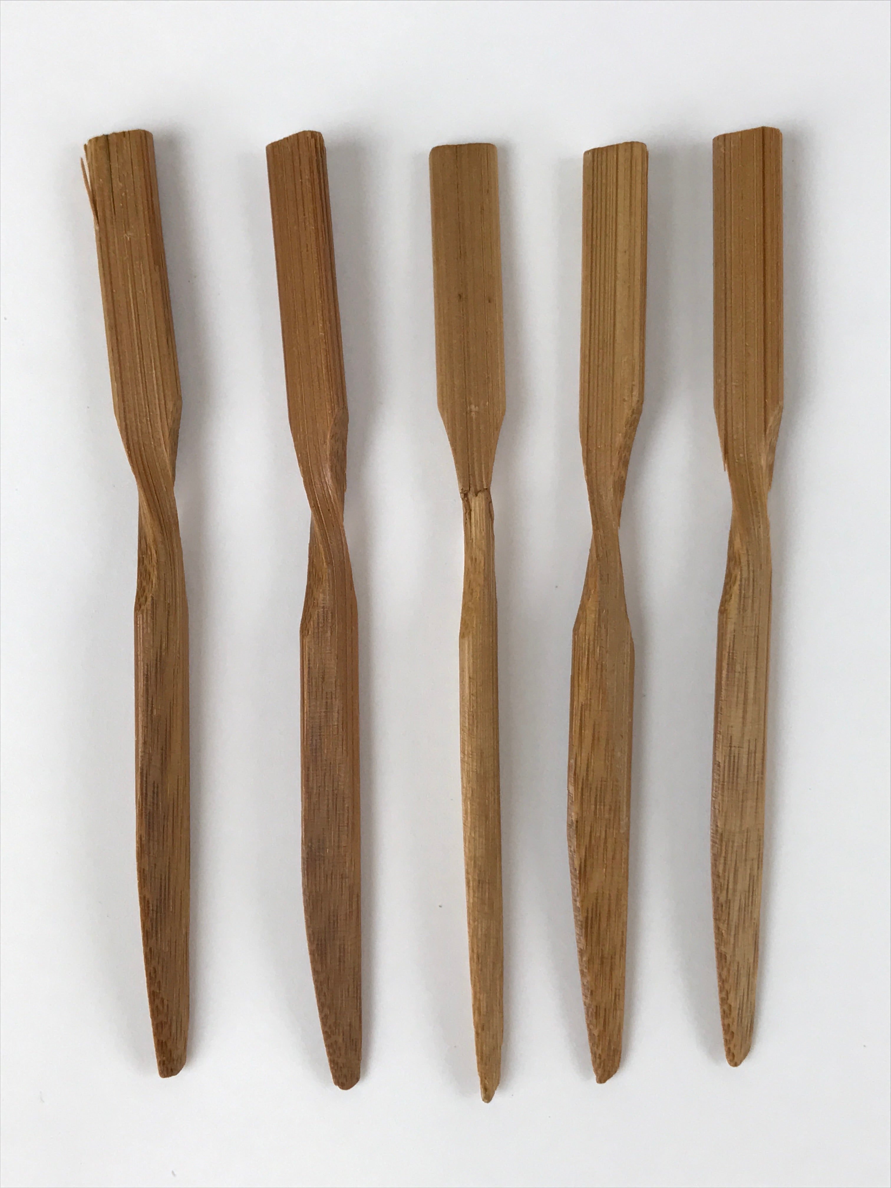 Japanese Bamboo Tea Ceremony Sweets Pick Kashikiri Youji 5pc Wagashi Knife JK681