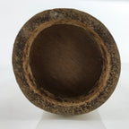 Japanese Bamboo Tube Flower Vase Kabin Vtg Ikebana Arrangement Brown FK101