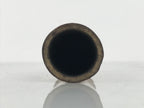 Japanese Bamboo Tube Flower Vase Kabin Vtg Ikebana Arrangement Brown MFV102