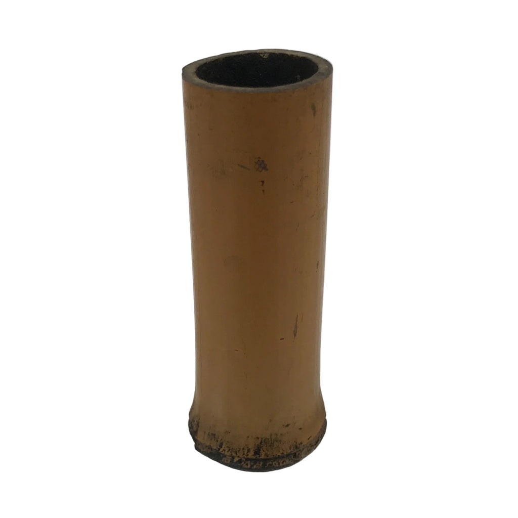 Japanese Bamboo Tube Flower Vase Kabin Vtg Ikebana Arrangement Brown MFV102