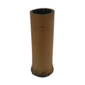 Japanese Bamboo Tube Flower Vase Kabin Vtg Ikebana Arrangement Brown MFV102