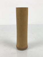 Japanese Bamboo Tube Flower Vase Kabin Vtg Ikebana Arrangement Brown MFV103