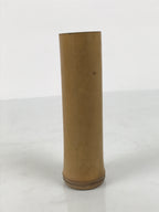 Japanese Bamboo Tube Flower Vase Kabin Vtg Ikebana Arrangement Brown MFV103