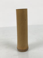 Japanese Bamboo Tube Flower Vase Kabin Vtg Ikebana Arrangement Brown MFV103