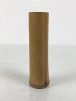 Japanese Bamboo Tube Flower Vase Kabin Vtg Ikebana Arrangement Brown MFV103