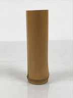 Japanese Bamboo Tube Flower Vase Kabin Vtg Ikebana Arrangement Brown MFV104