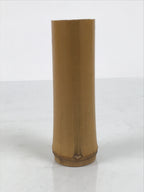 Japanese Bamboo Tube Flower Vase Kabin Vtg Ikebana Arrangement Brown MFV104