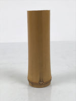 Japanese Bamboo Tube Flower Vase Kabin Vtg Ikebana Arrangement Brown MFV104