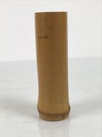 Japanese Bamboo Tube Flower Vase Kabin Vtg Ikebana Arrangement Brown MFV104