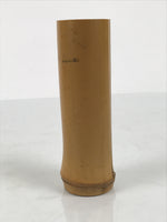 Japanese Bamboo Tube Flower Vase Kabin Vtg Ikebana Arrangement Brown MFV104