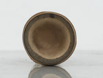 Japanese Bamboo Tube Flower Vase Kabin Vtg Ikebana Arrangement Brown MFV104