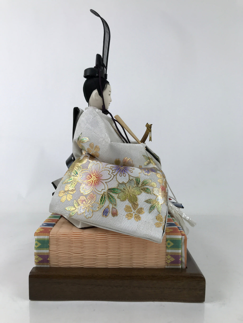 Japanese Big Hina Doll Ningyo Prince Vtg Girl's Day Ohinasama Matsuri Silk ID601