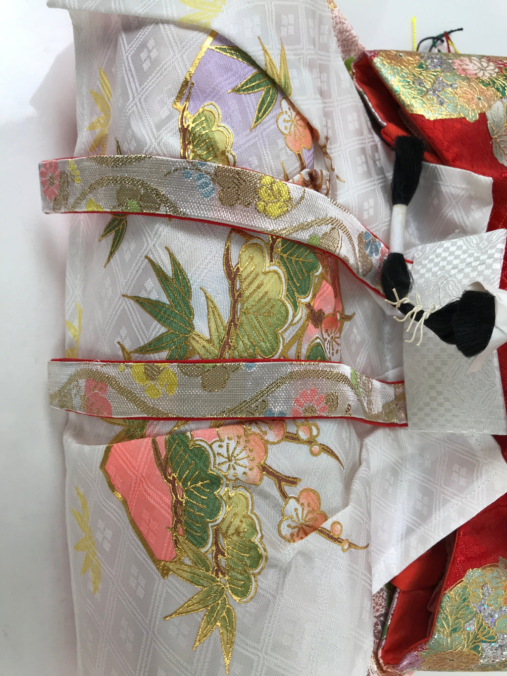 Japanese Big Hina Doll Ningyo Princess Vtg Girl's Day Ohinasama Silk ID602